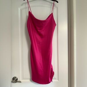 Topshop Fuchsia Slip Dress